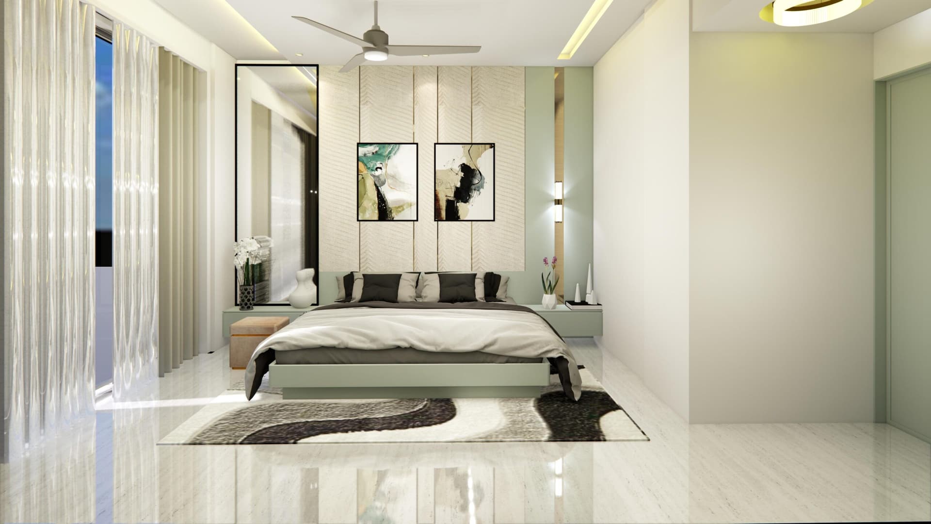 Styled bedroom by Beyond Boundaries Interiors